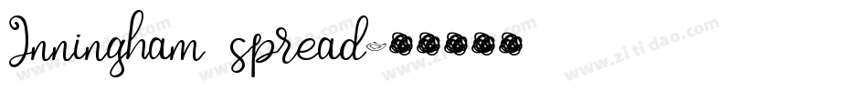 Inningham spread字体转换